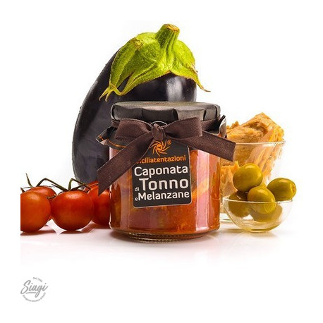 CAPONATA THON AUBERGINE 300G SICILIA T.