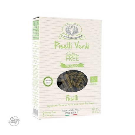 FUSILLI AUX PETITS POIS BIO RUSTICHELLA 250G