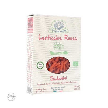 SEDANINI LENTILLES CORAIL BIO RUSTICHELLA 250G