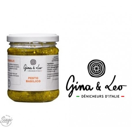 PESTO DI BASILICO LIGURE GINA & LEO 170 G