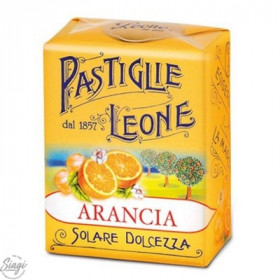 PASTILLES CARTON ORANGE LEONE 30GR 