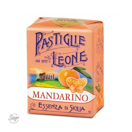 PASTILLES CARTON MANDARINE LEONE 30GR 