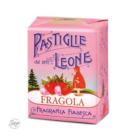 PASTILLES CARTON FRAISE LEONE 30GR 