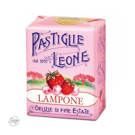 PASTILLES CARTON FRAMBOISE LEONE 30GR 