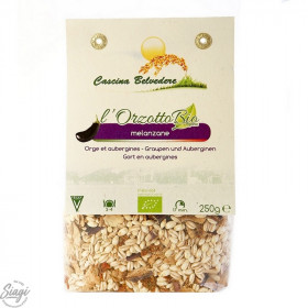 Orzotto aubergine
