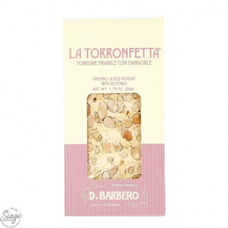 TORRONFETTA FRIABLE AMANDES BARBERO 50G 