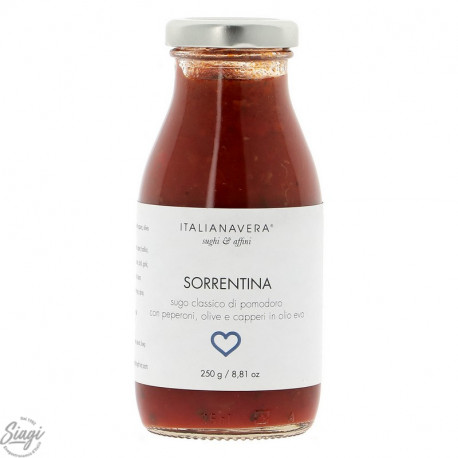 SAUCE POP SORRENTINA OLIVE POIVRON 250G