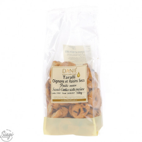 TARALLI OIGNONS RAISINS SECS 300G DANIELI