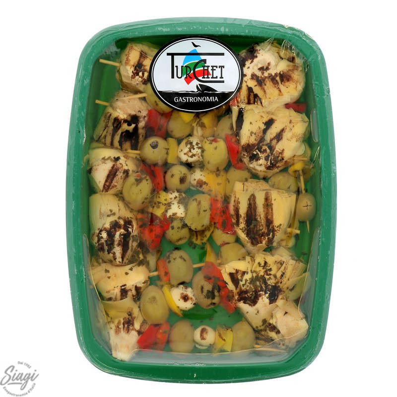 Brochettes de légumes grillés