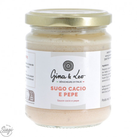 SAUCE CACIO PEPE GINA&LEO 180 G