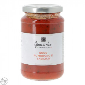 SAUCE TOMATE BASILIC 340 G GINA&LEO