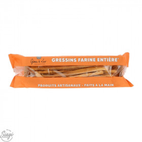 GRESSINS FARINE ENTIERE 200G GINA & LEO