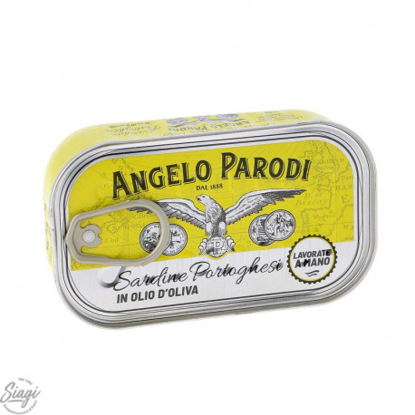 SARDINES HUILE D'OLIVE BOITE 120G ANGELO PARODI