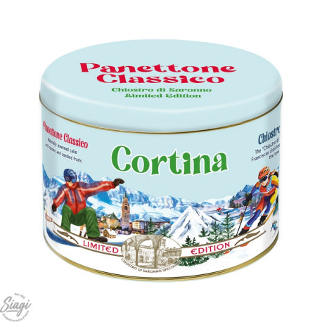 PANETTONE CORTINA BTE METAL 750G
