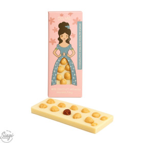 TABLETTE CHOCO BLANC NOISETTE DECOR 100G B.LANGHE