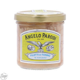 FILETS DE THON AU NATUREL POT 150G ANGELO PARODI