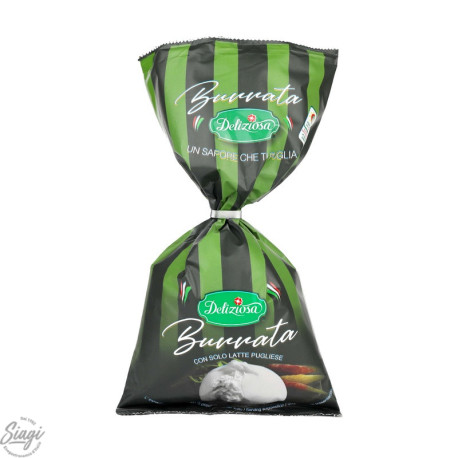 BURRATA FEUILLE SACHET 250G DELIZIOSA
