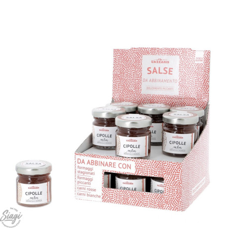 SALSA OIGNON DISPLAY 18x40G LAZZARIS