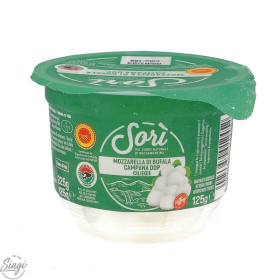 MOZZARELLA BUFALA CERISES POT 125G SORI