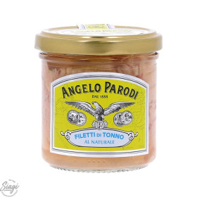 FILETS DE THON AU NATUREL POT 150G ANGELO PARODI